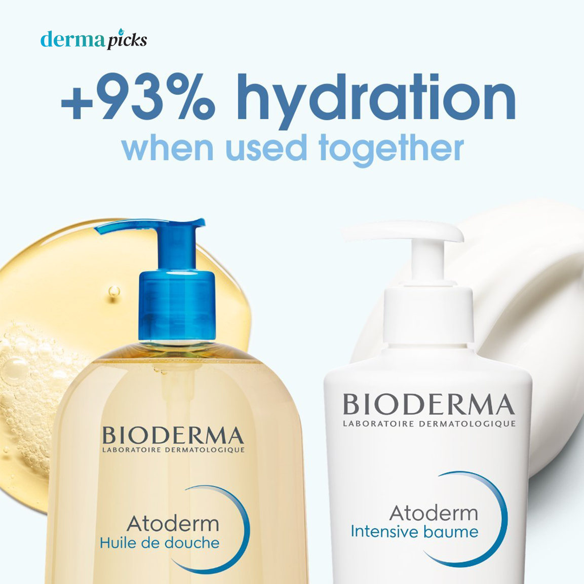 Bioderma Atoderm Huile de Douche 1000 ml -  Pembersih tubuh dan wajah dengan tekstur oil ringan